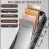 Unyqoos® Metalen kruidenrek voor aan de muur zonder boren met 5 transparante potjes