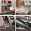 Unyqoos® Metalen kruidenrek voor aan de muur zonder boren met 5 transparante potjes