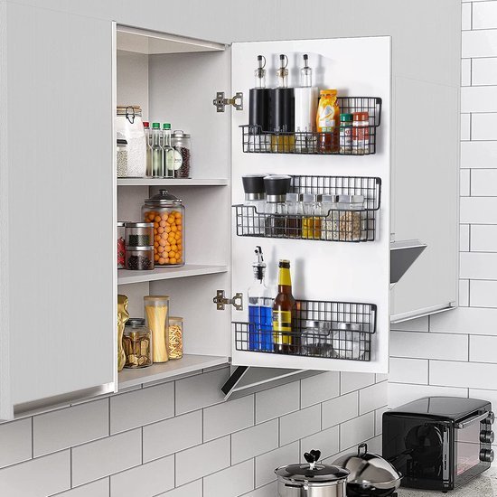 550x550-36131.jpg Unyqoos® Ruim en stijlvol kruidenrek voor wandmontage in de keuken set van vier