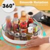 Unyqoos® Uiterst Praktische Draaiplateau Set met 360 Graden Rotatie voor Diverse Opbergoplossingen