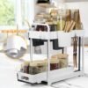 Unyqoos® Keuken en Badkamer Organizer Set van 2 met Haken en Bekers voor Optimale Opbergruimte