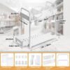 Unyqoos® Keuken en Badkamer Organizer Set van 2 met Haken en Bekers voor Optimale Opbergruimte
