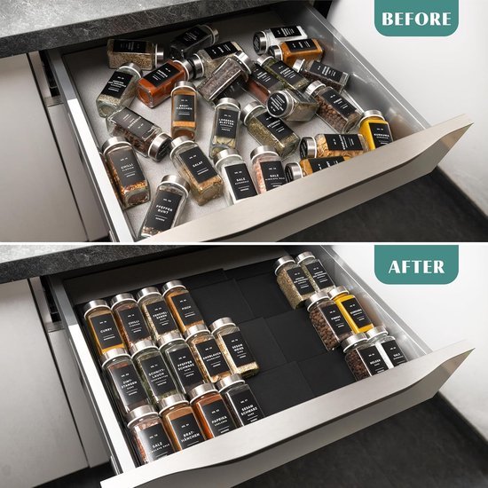 550x550-36180.jpg Unyqoos® Uittrekbare kruidenlade met vier niveaus voor efficiënte keukenorganisatie