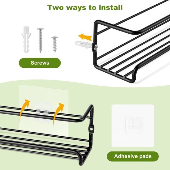 550x550-36219.jpg Unyqoos® Stijlvol metalen kruidenrek voor wandmontage met flexibele opstelling