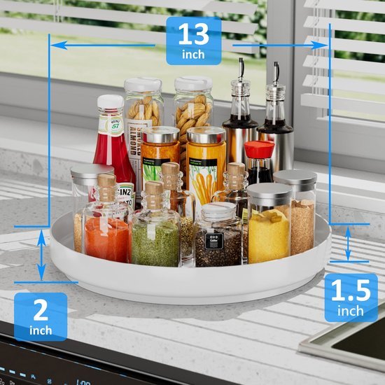 550x550-36227.jpg Unyqoos® Praktische 33 cm Draaitafel Organizer voor Keuken, Badkamer en Meer