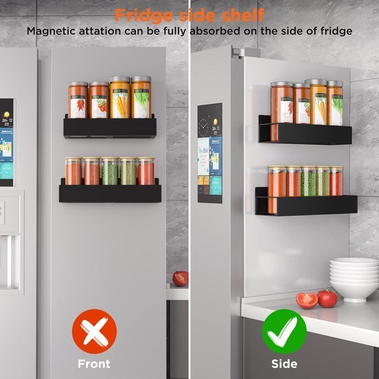 Unyqoos® Innovatief Magnetisch Keukenkruidenrek voor Efficiënte Ruimtebesparing in de Keuken