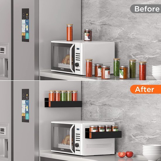 Unyqoos® Innovatief Magnetisch Keukenkruidenrek voor Efficiënte Ruimtebesparing in de Keuken