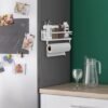 Unyqoos® Kruidenopslag Magnetisch Rek met Handdoekhouder en Inklapbaar Ontwerp voor Keukenorganisatie
