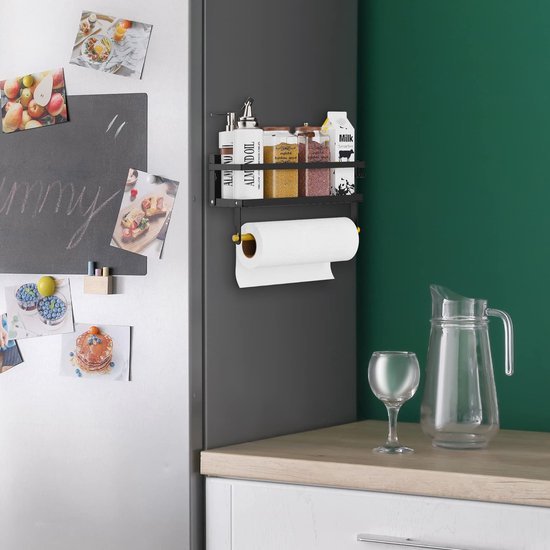 550x550-36253.jpg Unyqoos® Multifunctioneel Magnetisch Kruidenrek met Opvouwbaar Ontwerp en Extra Opslagmogelijkheden