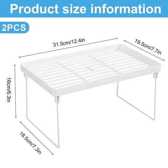 550x550-36305.jpg Unyqoos® Stapelbaar en inklapbaar opbergrek voor keuken en kantoor gebruik