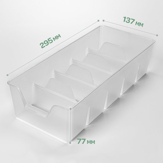Unyqoos® Transparante Stapelbare Kruidenorganizer voor Efficiënte Keukenopslag