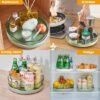 Unyqoos® Draaibare Multifunctionele Organizerset voor Keuken en Badkamer met Antislip Functie