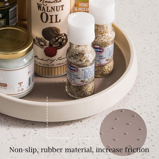 Unyqoos® Draaibaar Keuken- en Opbergplateau Set voor Optimale Ruimtebesparing in Huis