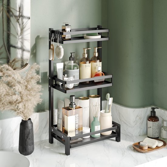 550x550-36376.jpg Unyqoos® Ruimtebesparend zwart kruidenrek met drie lagen en handige haken