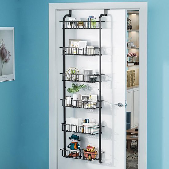 Unyqoos® Handige Deurhangorganizer met 6 Manden voor Multifuntioneel Gebruik in Huis