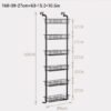 Unyqoos® Handige Deurhangorganizer met 6 Manden voor Multifuntioneel Gebruik in Huis