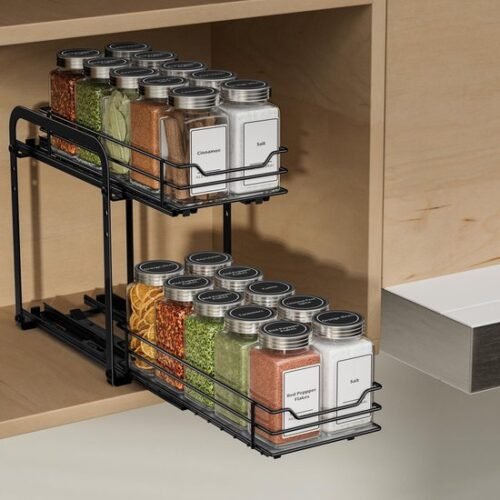 550x550-36457.jpg Unyqoos® Uittrekbaar en Verstelbaar Keukenkruidenrek voor Optimale Kastorganisatie