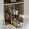 Unyqoos® Uittrekbaar en Verstelbaar Keukenkruidenrek voor Optimale Kastorganisatie