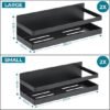 Unyqoos® Krachtige Magnetische Kruidenrek Set voor Optimaal Keukenbeheer - 4 Stuks Zwart