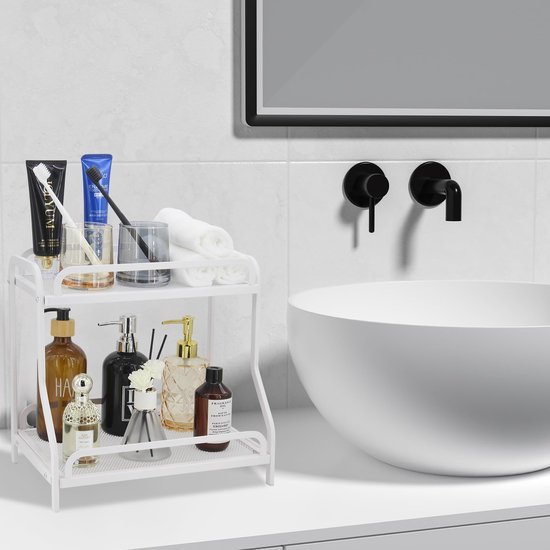 550x550-36588.jpg Unyqoos® Tweedelig multifunctioneel opbergrek voor badkamer en keuken, wit