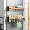 Unyqoos® Magnetische Keukenorganisatie Rekken Set voor Koelkast met Beweegbare Haken - Handige Opslagoplossing