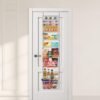 Unyqoos® Verstelbare wand- en deurorganizer met 9 opbergrekken voor keuken en badkamer