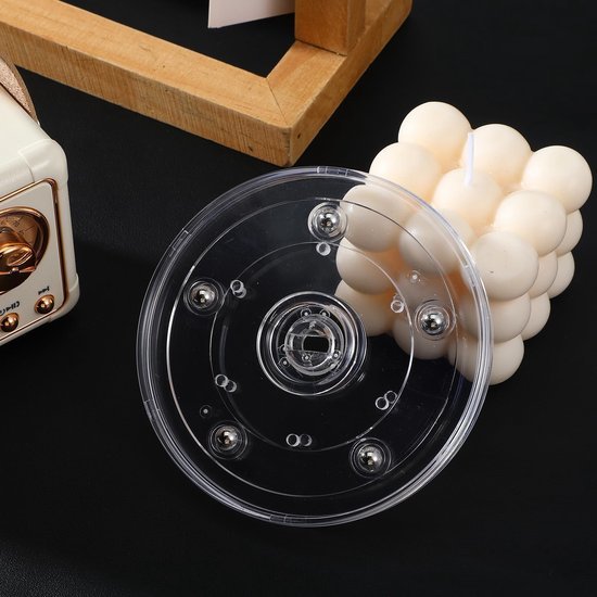 Unyqoos® Compact en veelzijdig acryl draaiplateau voor keuken en decoratie