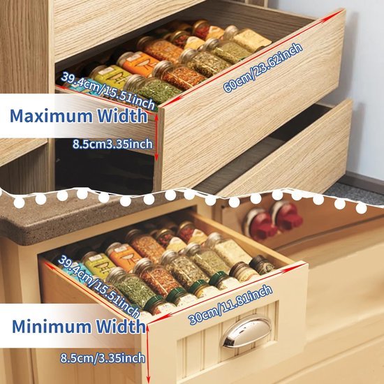 550x550-36736.jpg Unyqoos® Verstelbare kruidenlade organizer met vier niveaus voor een opgeruimde keuken