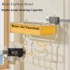550x550-36775.jpg Unyqoos® Wit magnetisch kruidenrek met haken en rolhouder voor keukenorganisatie