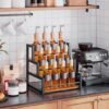 Unyqoos® Drie-laags flessenrek voor wijn en siroop met ruimte voor 12 flessen