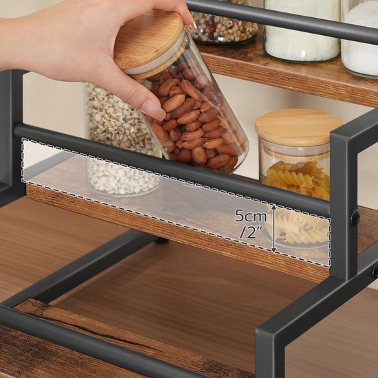 Unyqoos® Drie-laags flessenrek voor wijn en siroop met ruimte voor 12 flessen