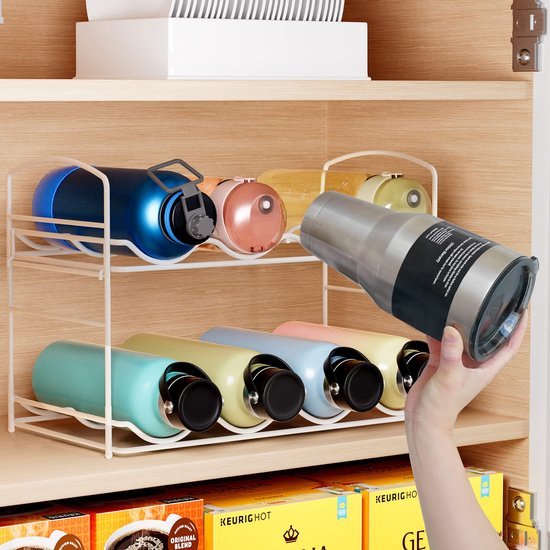 550x550-37012.jpg Unyqoos® Verstelbaar metalen rek voor wijn- en waterflessen in moderne stijl