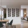 550x550-37027.jpg Unyqoos® Elegant en ruimtebesparend zwart metalen wijnrek voor 9 flessen aan de muur