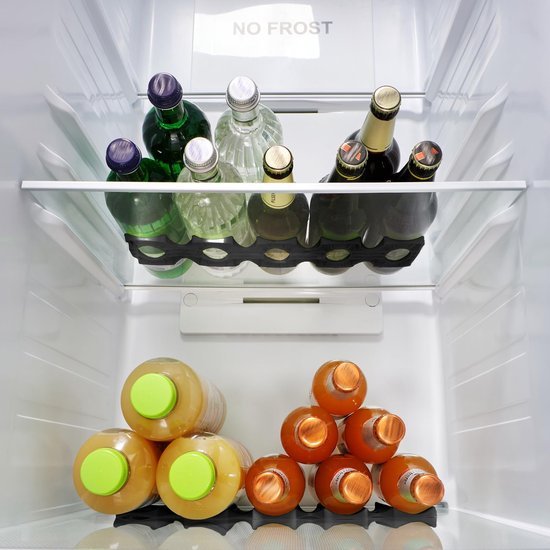 550x550-37050.jpg Unyqoos® Flessenhouder Set van 2 - Opvouwbaar en Antislip voor Drankopslag in Koelkast