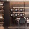 Unyqoos® Stijlvol wandrek voor zes wijnflessen, ideaal voor keuken of eetkamer