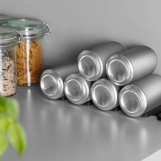 550x550-37086.jpg Unyqoos® Opvouwbare siliconen flessenhouder voor koelkast en plank, zwart