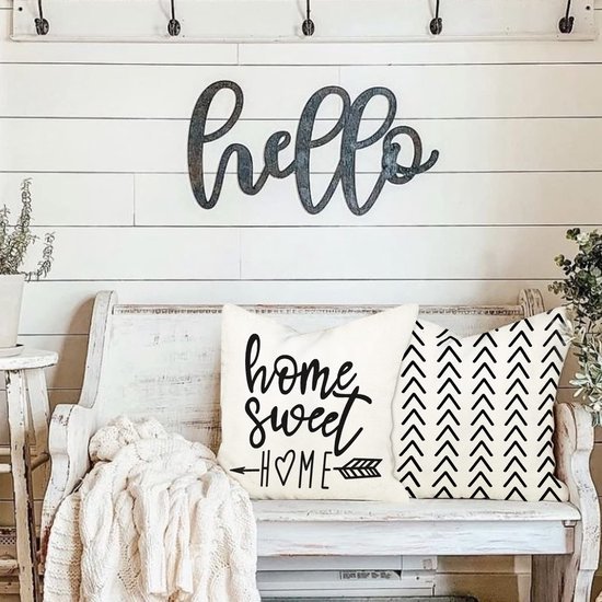 Unyqoos ® Set van 4 Luxe Linnen Kussenslopen voor Binnen en Buiten 40 x 40 cm