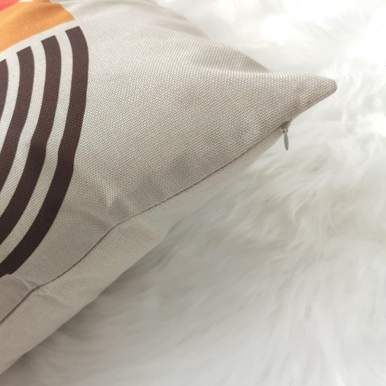 Unyqoos ® Oranje Decoratieve Kussenhoezen Set van 4 voor Binnen en Buiten Gebruik