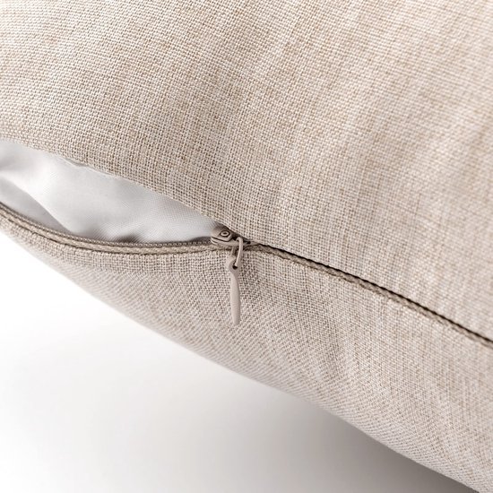 Unyqoos® Kussenslopen Set van 2 voor Buiten en Binnen, Waterafstotend en Stijlvol, 40 x 40 cm, Beige
