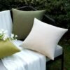 Unyqoos® Kussenslopen Set van 2 voor Buiten en Binnen, Waterafstotend en Stijlvol, 40 x 40 cm, Beige