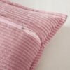 Unyqoos ® Set van 2 Zachte Corduroy Kussenslopen in Roze, 40 x 40 cm, voor Stijlvolle Decoratie