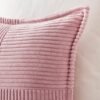 Unyqoos ® Set van 2 Zachte Corduroy Kussenslopen in Roze, 40 x 40 cm, voor Stijlvolle Decoratie