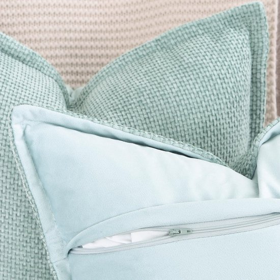 Unyqoos ® Set van 2 Elegante Chenille en Fluweel Kussenslopen met Franje, Zacht en Stijlvol, 30 x 50 cm