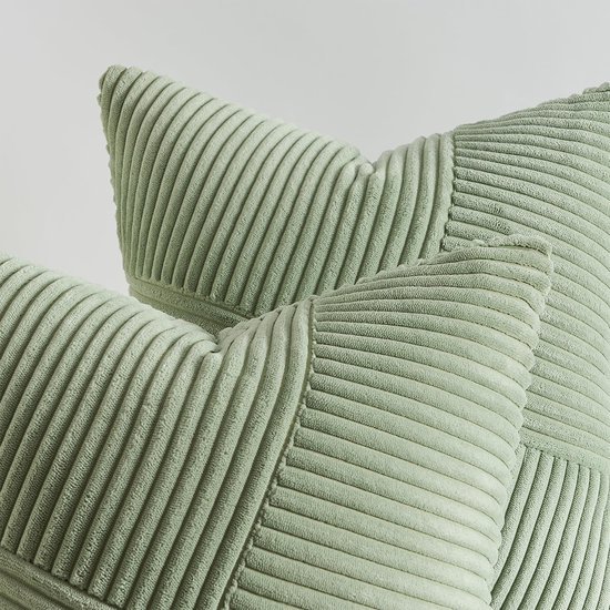 Unyqoos ® Kussenslopen Set van 2 - Zachte Corduroy Fluweel met Windmolenpatroon voor Woonkamer en Slaapkamer