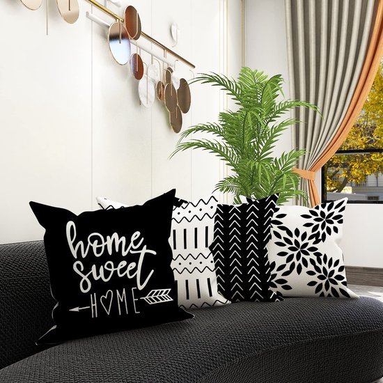 550x550-37256.jpg Unyqoos ® Stijlvolle Set van 4 Linnen Kussenslopen voor Woonkamer en Tuin, 40 x 40 cm