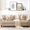Unyqoos ® Kussenhoezen Set van 4 met Paasthema voor Lente Decoratie in Woonkamer of Slaapkamer