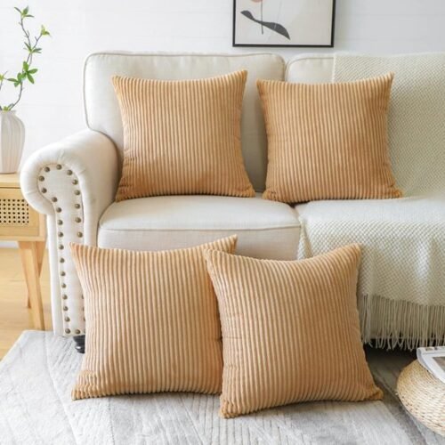 550x550-37285.jpg Unyqoos ® Set van 4 Luxe Corduroy Kussenhoezen voor Stijlvolle en Comfortabele Huisdecoratie