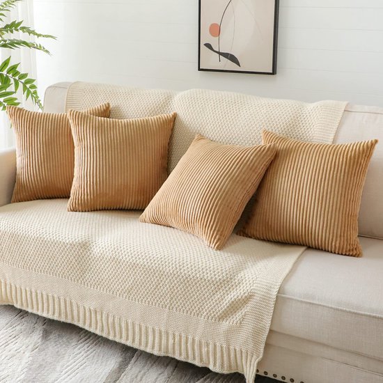 550x550-37289.jpg Unyqoos ® Set van 4 Luxe Corduroy Kussenhoezen voor Stijlvolle en Comfortabele Huisdecoratie