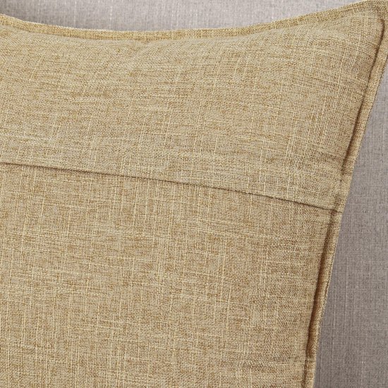 Unyqoos ® Set van 2 Stijlvolle Linnen Kussenhoezen voor Bank en Slaapkamer, Beige, 60 x 60 cm