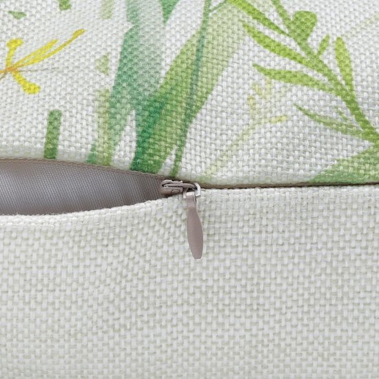 Unyqoos ® Set van 4 Decoratieve Kussenhoezen met Lente Bloemenmotief voor Binnen en Buiten 45 x 45 cm